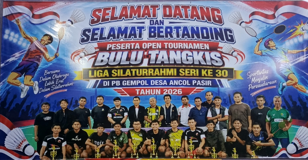 Open Turnamen Bulu Tangkis Liga Silaturahmi ke-30 Digelar di PB Gempol Ancol Pasir