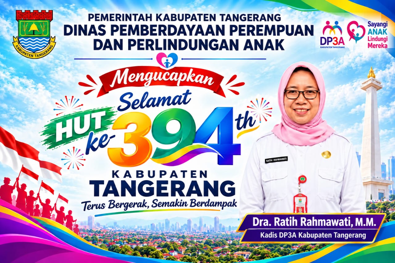 HUT ke-394 Kabupaten Tangerang, Kadis Dra. Ratih Rahmawati.MM Dorong Pembangunan Terus Bergerak dan Semakin Berdampak